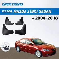 Mud Flaps For Mazda 3 (BK)  Sedan M3 2004 05 06 07 2008 Car Front Rear Front Fender Splash Guards Mudflaps Mudguards