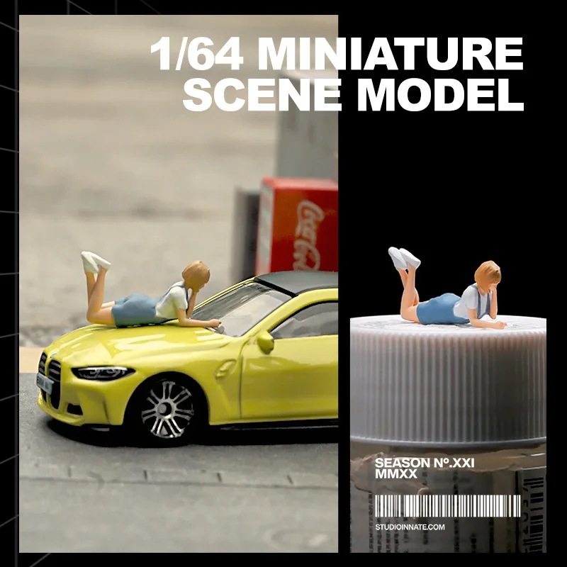 1:64 anime acampamento mini boneca figura modelo em miniatura fotografia adereços modelo de cena diy mesa areia paisagismo ornamento presente