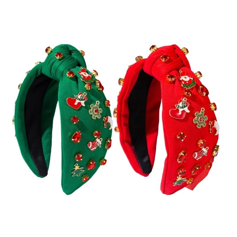 Crystal Blingbling Headband Christmas Headwear Christmas Props Karaoke Party Drop Shipping