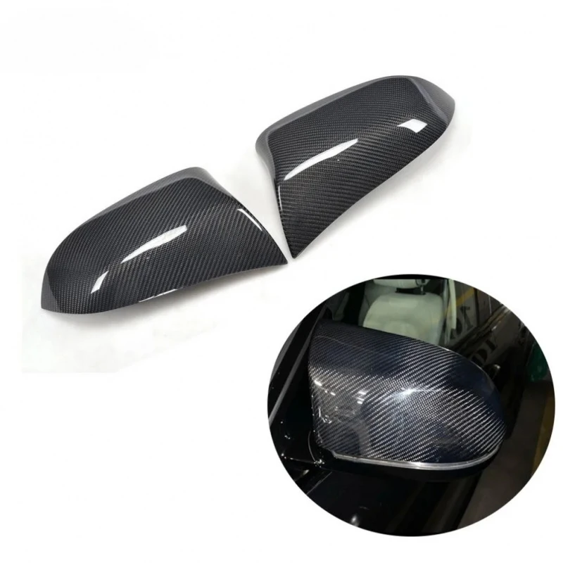 Lightweight Real Carbon Fiber Side Mirror Covers Anti Scratch Fit X5 F15 X6 F16 2016