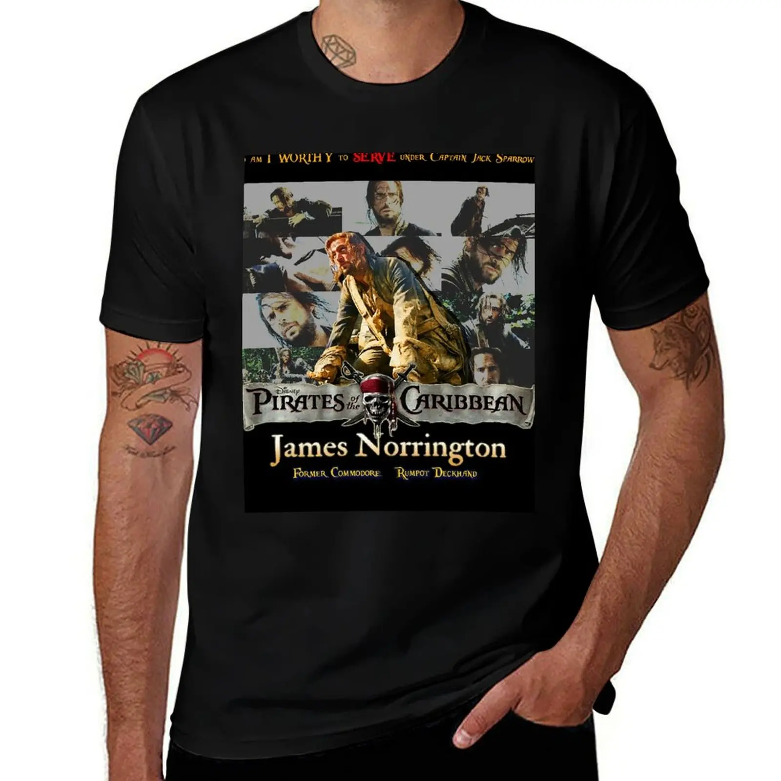 

Rumpot Deckhand James Norrington POTC retro Tribute T-Shirt cotton t shirt man essential t shirt t shirts designer T-Shirt