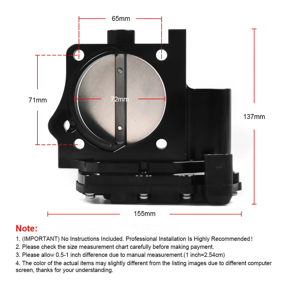 72mm Throttle Body Drive By Wire For Honda Civic Si S2000 CR Acura ILX