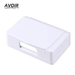 Avoir 118Type Waterproof Box For Wall Switch Socket White Outdoor Socket Dust Cover Transparent Protect Box Bathroom Wall Socket