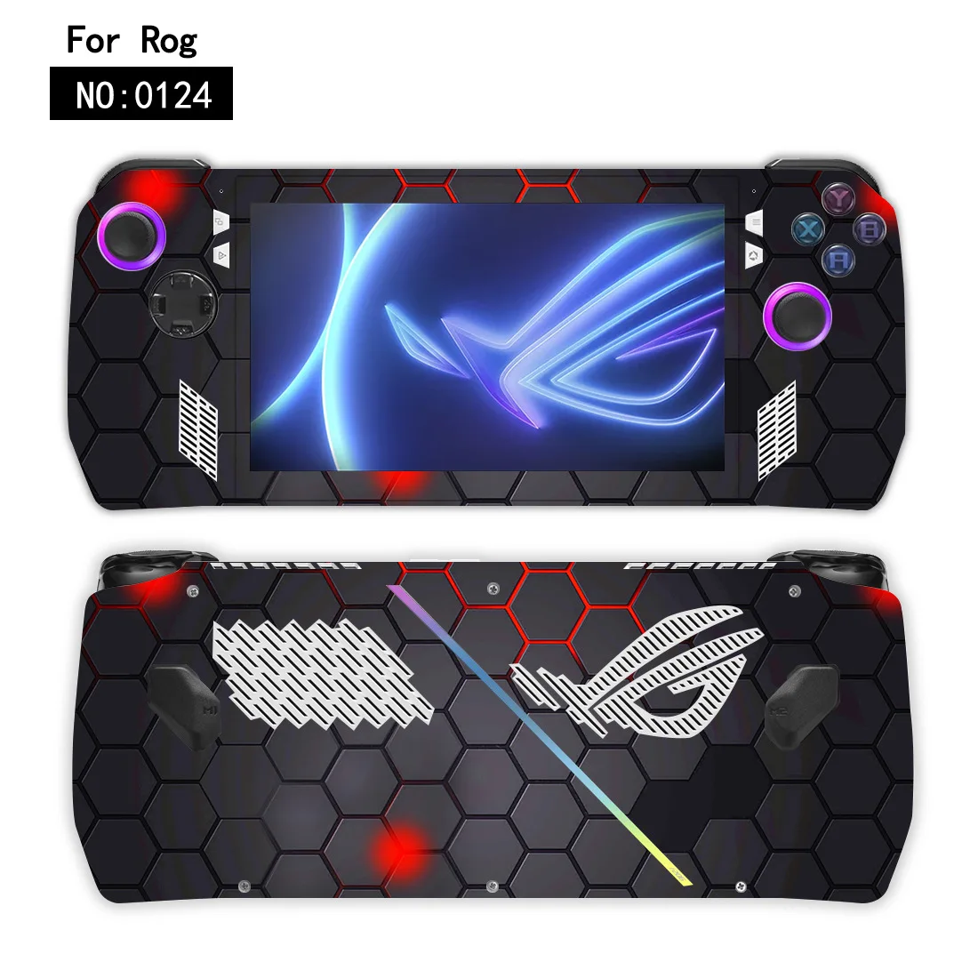 Juego completo de calcomanías protectoras para consola Asus Rog Ally, accesorios protectores de mano para juegos, pegatinas, funda