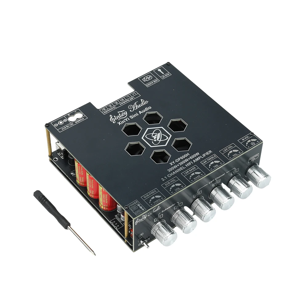 DP600H Bluetooth Digitaler Audioverstärker 300W X 2 + 600W TPA3255 Chip Weitspannungseingang DIY Heimkino-Lautsprechersystem – Detail 17
