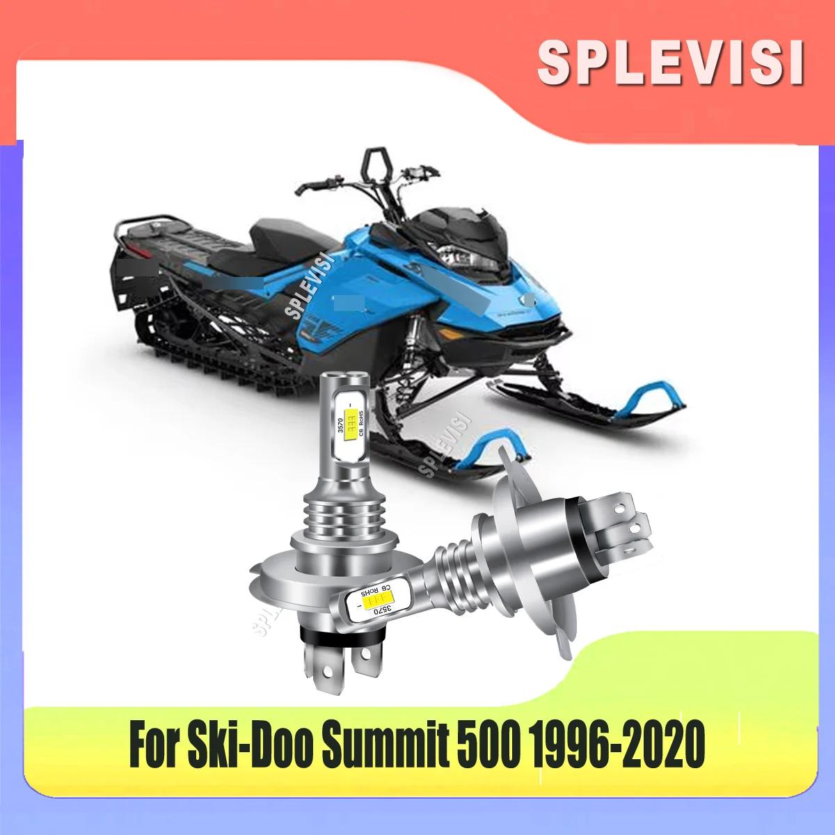 

High and Low Beam Headlight Bulbs Environmentally For 1996 1997 1998 1999 2000 2001 2002-2020 Ski-Doo Summit 500 Snomobiles