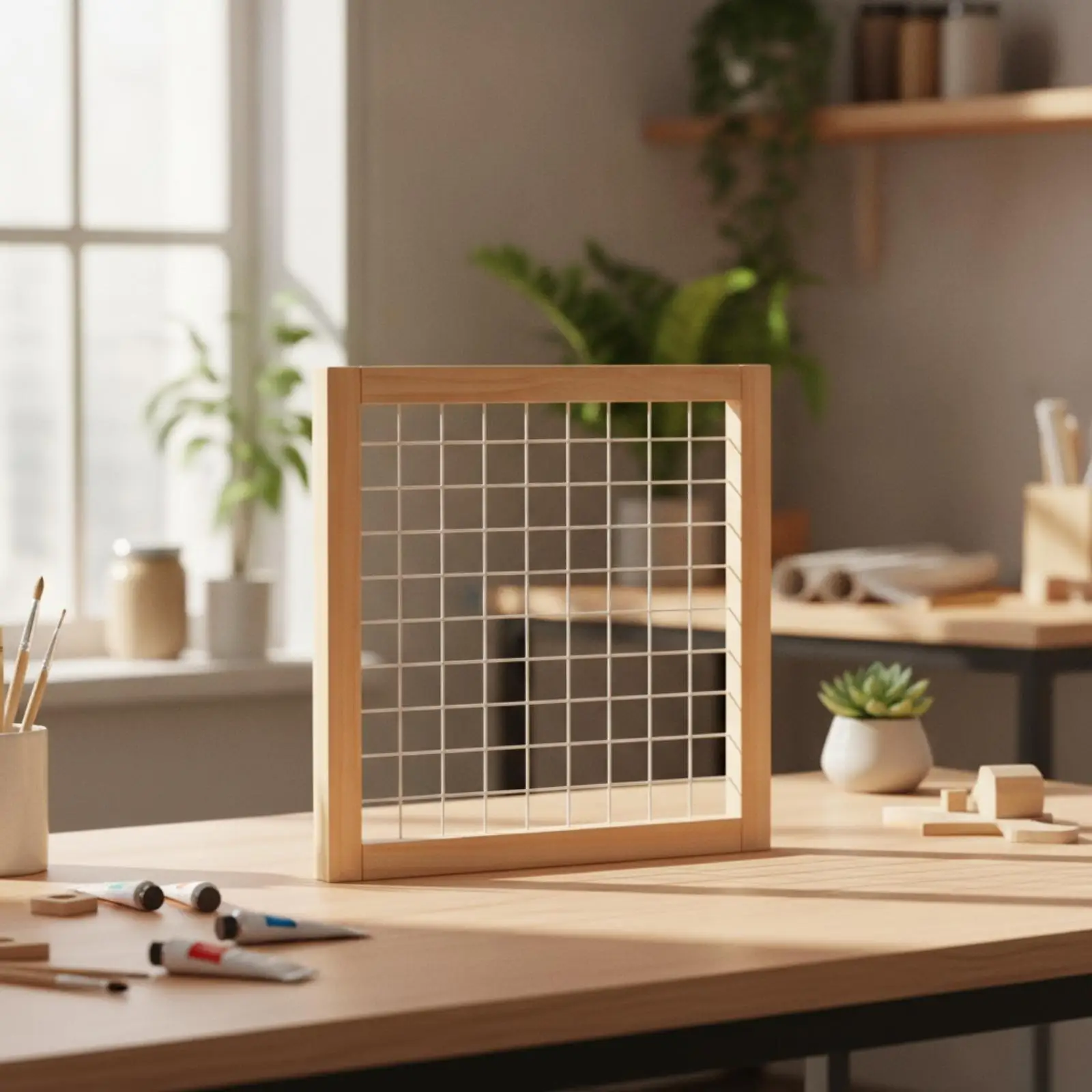 3 Pieces Folding Grid Display Panel Lightweight Foldable Display Panel with Metal Grid Portable Space-Saving for Craft Vendors