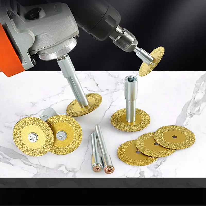 

Mini Diamond Cutting Saw Disc for Dremel Rotary Tool Circular Saw Blades Abrasive Grinding Wheels Disk with Mandrel Tool