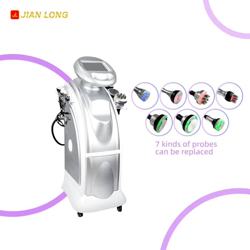 Jianlong 2025 7in1 Vacuum Cavit Machine 80K 40K Slimming Body Shaper Cupping Therapy Massager Radio Frequency RF Weight Loss