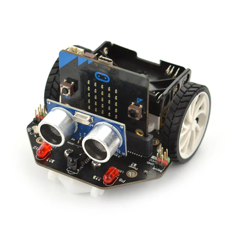 Imagem -02 - Robô de Programação Educacional para Carro Dfrobot Micro: Maqueen Micro: Bit Plataforma Inteligente V4.0 Patrulha de Linha de Suporte Luz Ambiente