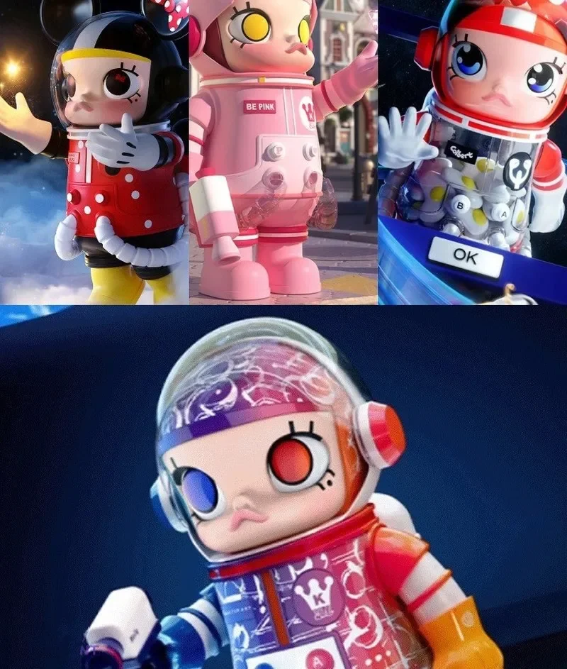 Figuras originales de Anime de la colección Mega Space Molly 400%, Kit de modelismo de moda, modelos de decoración coleccionables, juguete, regalo para niños