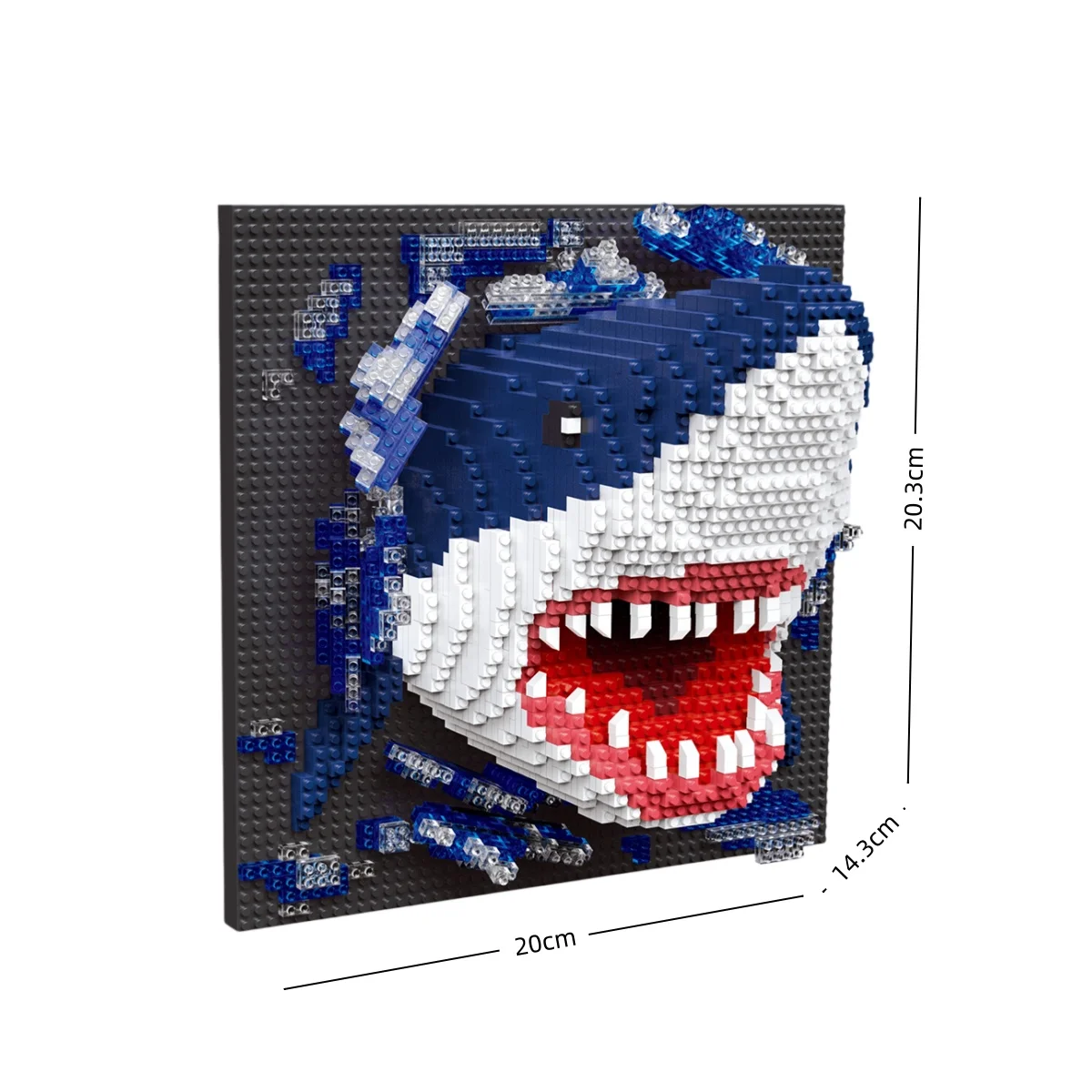 KNEW BUILT Chameleon, Parrot, kreative 3D-Tier-Wandmalerei, Mikrobausteine – DIY-Desktop-Dekoration, Puzzle-Spielzeug, Weihnachts- und Geburtstagsgeschenk – Detail 6