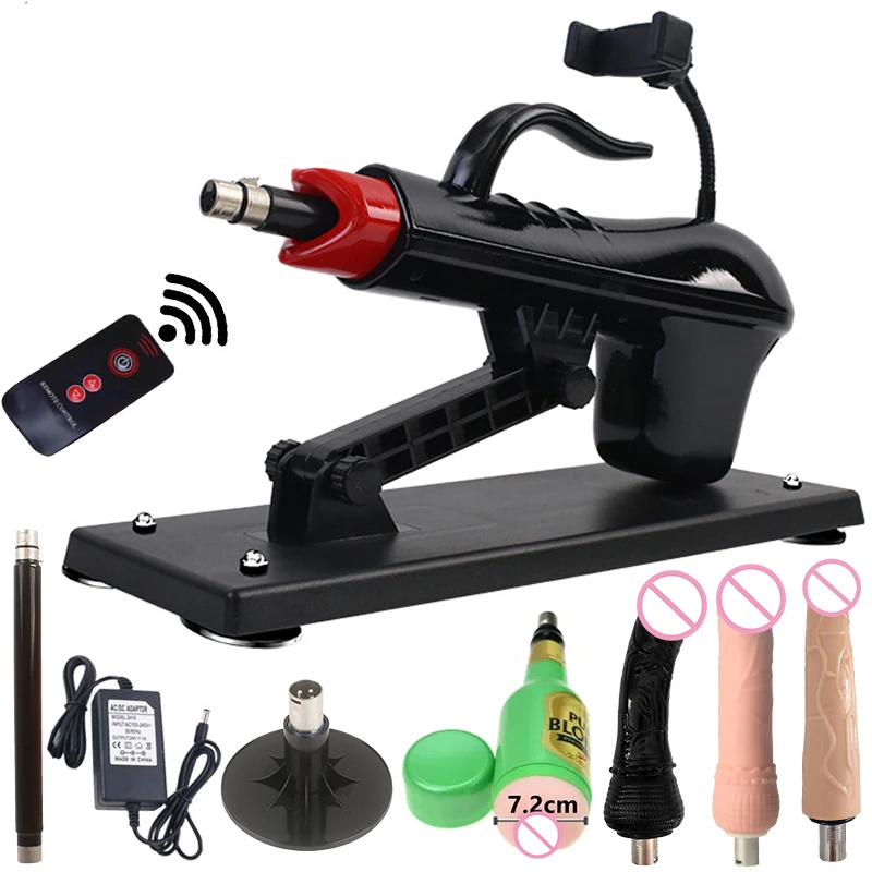 New Remote Control Automatic Telescopic Sex Machines Kits 45mm Stroke 3XLR DC Reciprocating Masturbation Sexual Toys 100V-240V