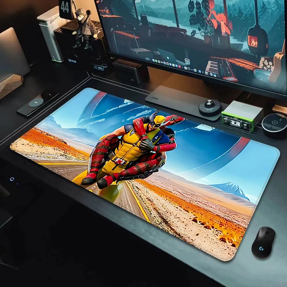 Deadpool and Wolverine Mousepad HD Printing Computer Gamers Locking Edge Non-slip Mouse Pad XXL90x40cm Keyboard PC Desk Pad