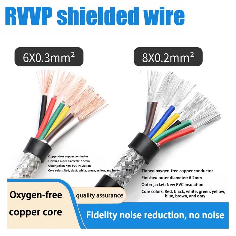 D-type DIN5/6/7/8-core hand-in-hand microphone module six-core male and female extension cable audio XLR eight-core with cable