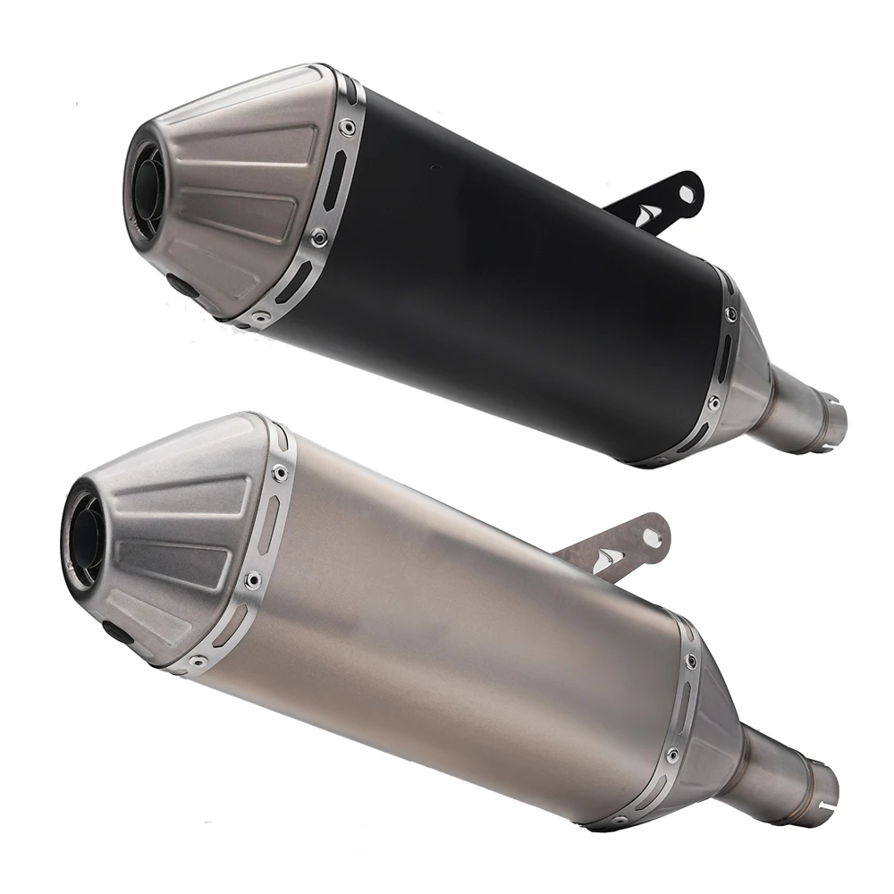 Slip-on Auspuffanlage Schalldämpfer-Kit für Abenteuer-Motorräder, Edelstahl-Endrohr mit DB-Killer für CFMOTO MT450 450 MT AD 450MT