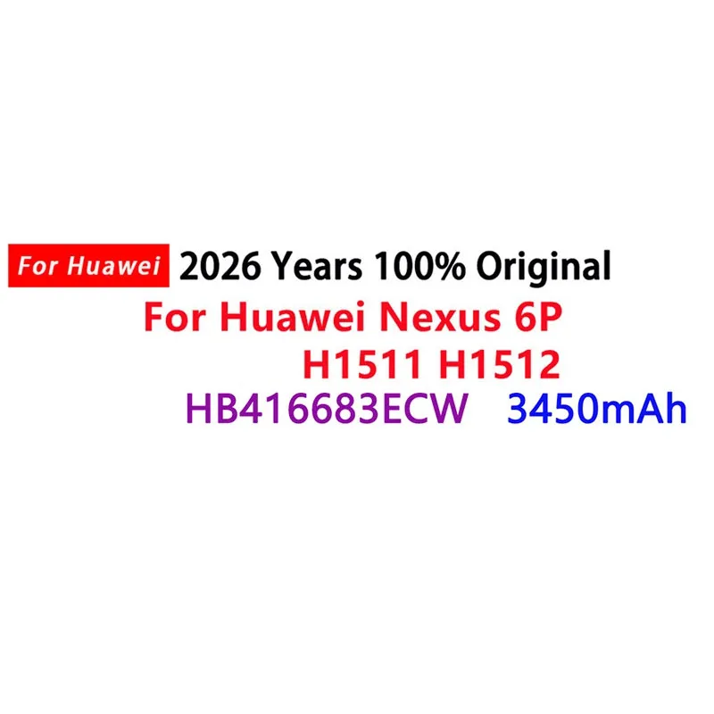 Envío Rápido, Batería Original HB416683ECW de 3450mAh para Huawei Google Ascend Nexus 6P H1511 H1512 + Herramientas + Pegatinas