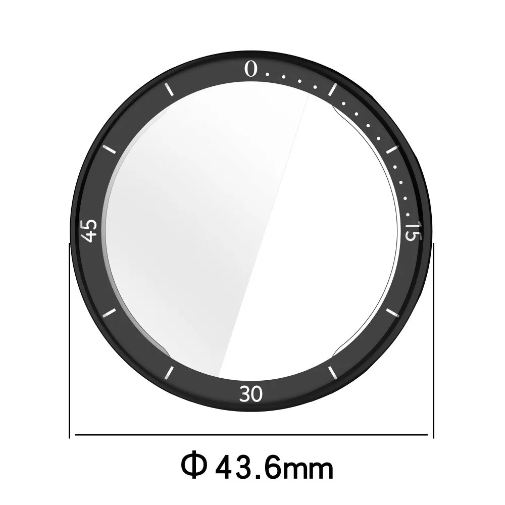 TPU Protective Case with Scale Full Coverage Frame Bumper Soft Anti-Scratch Screen Protector for Huawei Watch GT6 41mm