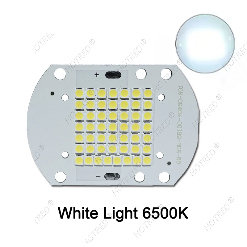 50W LED Chip High Power Integrated Light Source DC30-34V Board SMD1530 LED Lamp Beads Aluminum Substrate Warm 3000K White 6500K