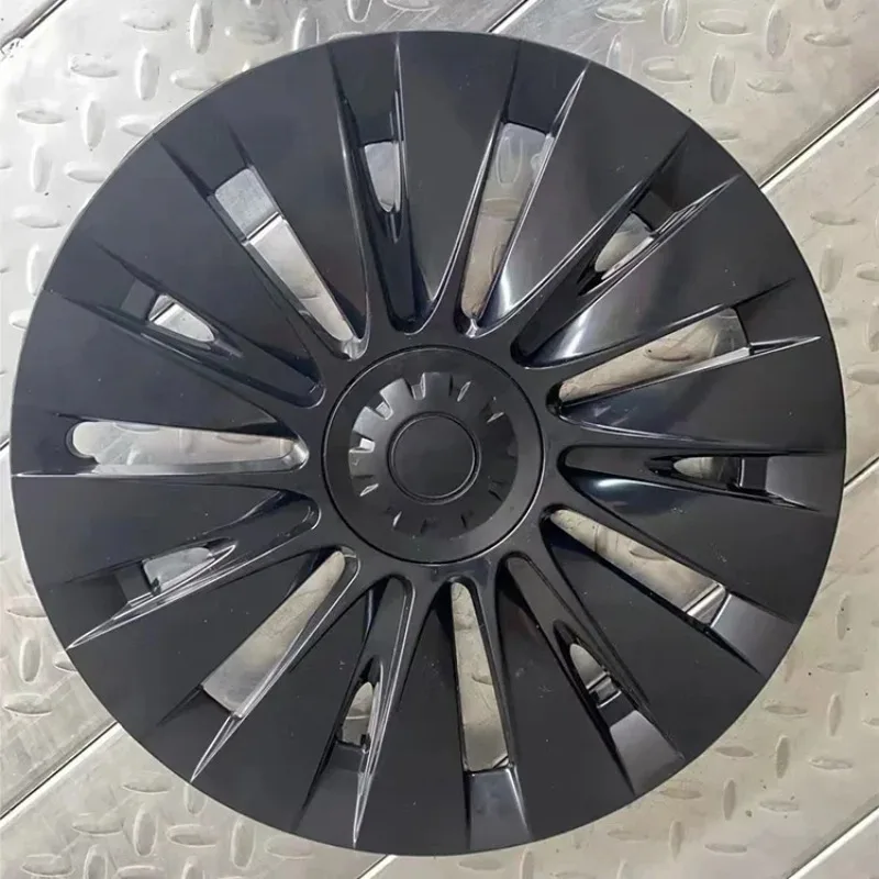 High Quality 19 Inch Full Cover Wheel Covers Matte Black Hubcaps For 2023  Model Y 2023