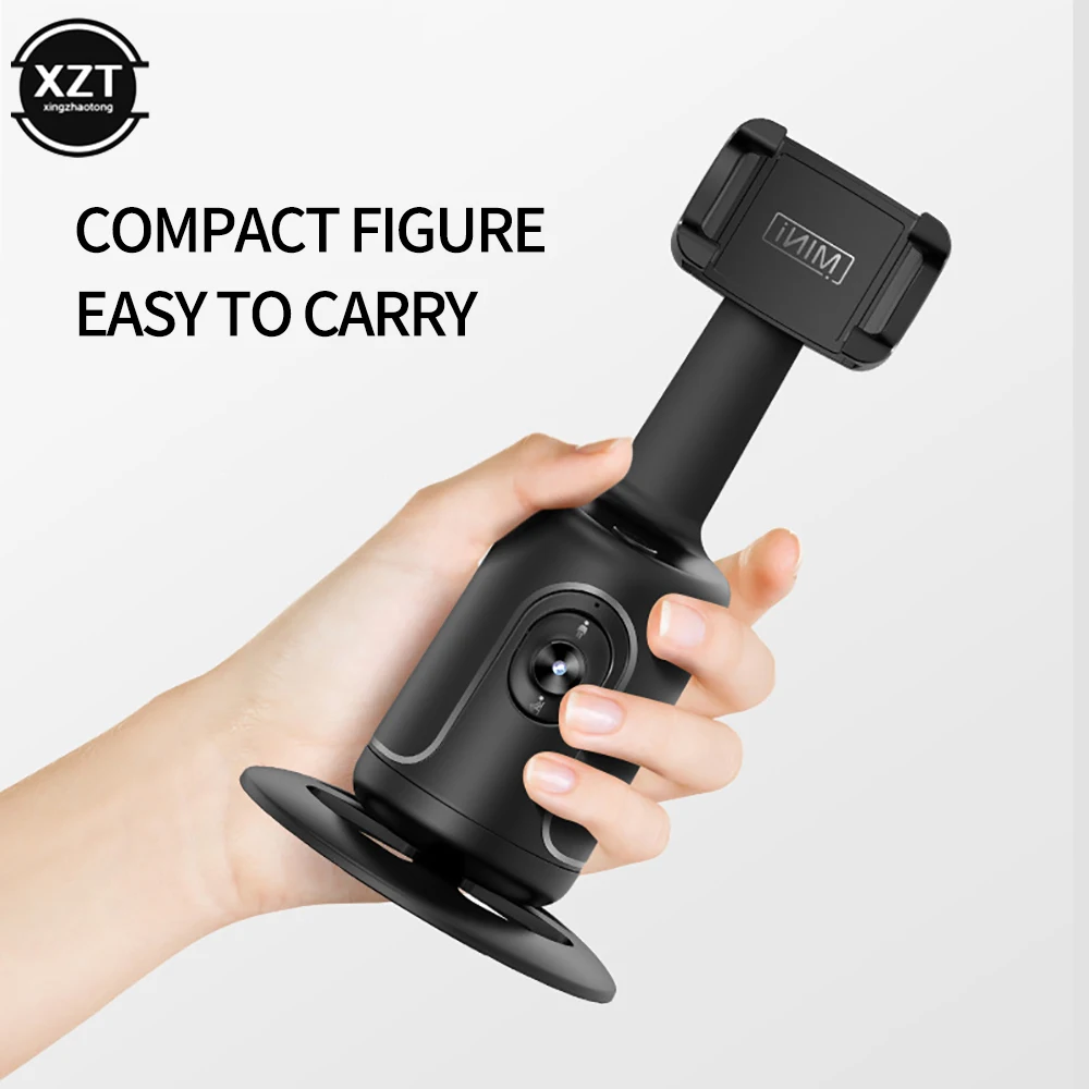 Intelligent Face Tracking Gimbal Stabilizer 360 Degree Rotating Selfie Stick Gimbal Bracket Auto Tracking Photography Bracket