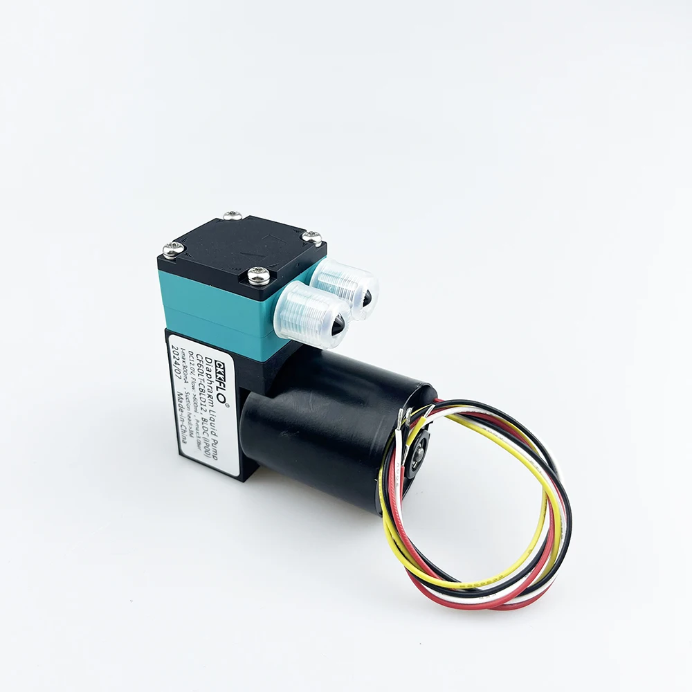 

CF60LF High Precision Making with BRUSHLESS MOTOR PTFE /FFKM Micro Diaphragm Liquid and Dosing Pump for Chemical Liquid