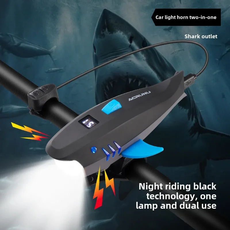 

Bicycle Horn Headlight Mountain Road Bike USB Rechargeable High Brightness Lights Outdoor Cycling Night FidingLights