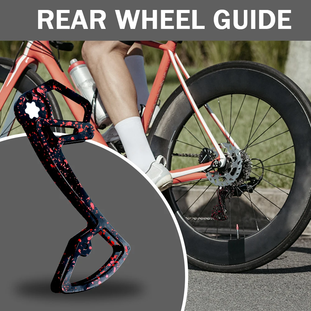 Bike Rear Derailleur Aluminum Pulley Wheels,Bicycle FOR Garbaruk SHIMANO 12-Speed,XT XTR SLX M6100 7100 8100 9100 Oversized Cage