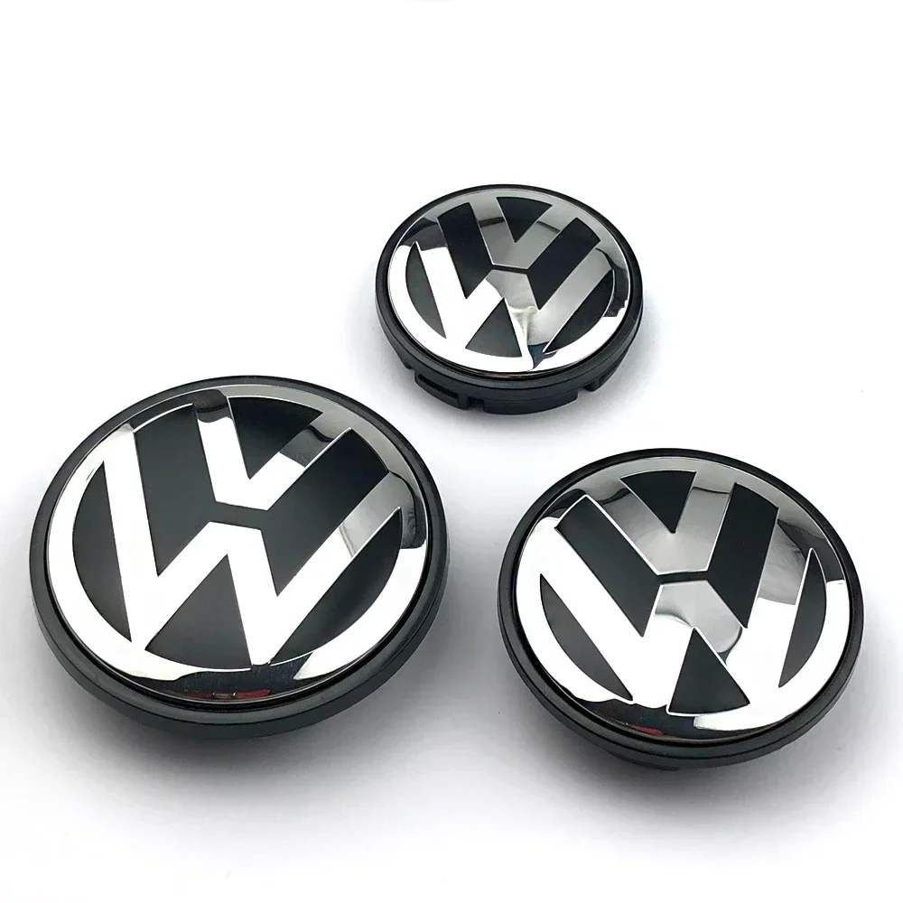 4pcs 55mm56mm 65mm70mm Car Styling Wheel Center Cap Hub Covers Badge Accessories For VW Volkswagen Golf 3B7601171 1J0601171