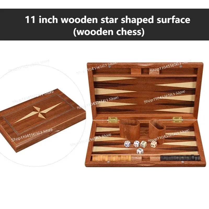 11 Inch Backgammon Backgammon Backgammon Set Wooden Baccarat Board Game For Entertainment On The Table