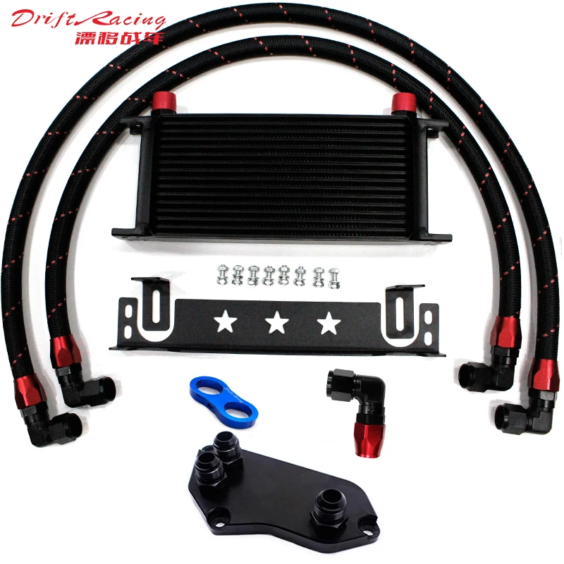 

1set British type 16Row AN10 Oil Cooler Kit +Mounting Bracket for BMW 3 series F30 F31 320i 328i 420i N20 N26
