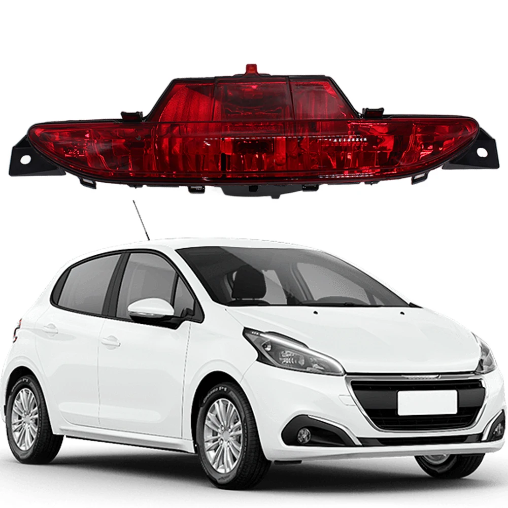 

Car Rear Bumper Fog Light OE 9674308980 Rear Red Fog Lamp Rear Bumper Tail Light Replacement for Peugeot 208 Hatchback 2012-2019