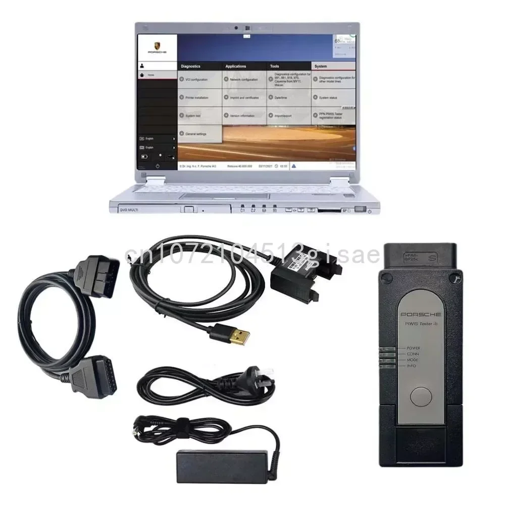 2023 Pors-che Piw-is 3 PT3G-VCI V42.100.02+V38.250.00 Pors-che Tester Plus CF-MX5 5300U Laptop