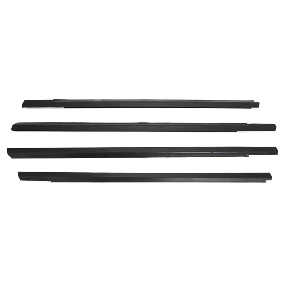 For Peugeot 301 2013-2017 for Citroen elysee 2014-2016 Window Glass Weatherstrip Trim Sealing Strips Rubber Black Chrome Belt