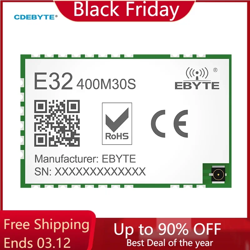 SX1278 SPI Ebyte E32-400M30S 30dBm 433MHz 470MHz LoRa Spread Spectrum Module Wide Frequency Band Wireless Transceiver 10km DIY