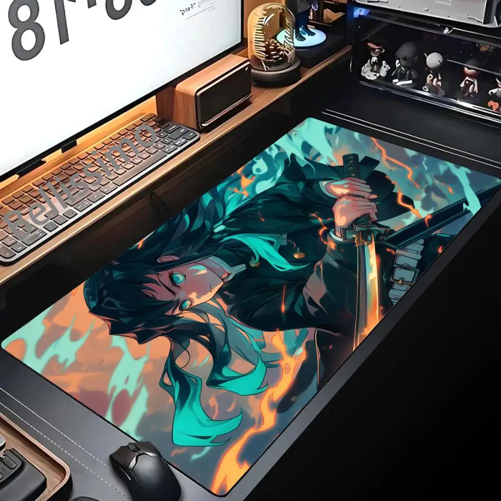 

Muichiro Tokito Demon Slayer Mousepad Anti-Slip Thickened Mouse Pad Oversized Gaming Keyboard Notebook Table Mat for PC Desk Pad