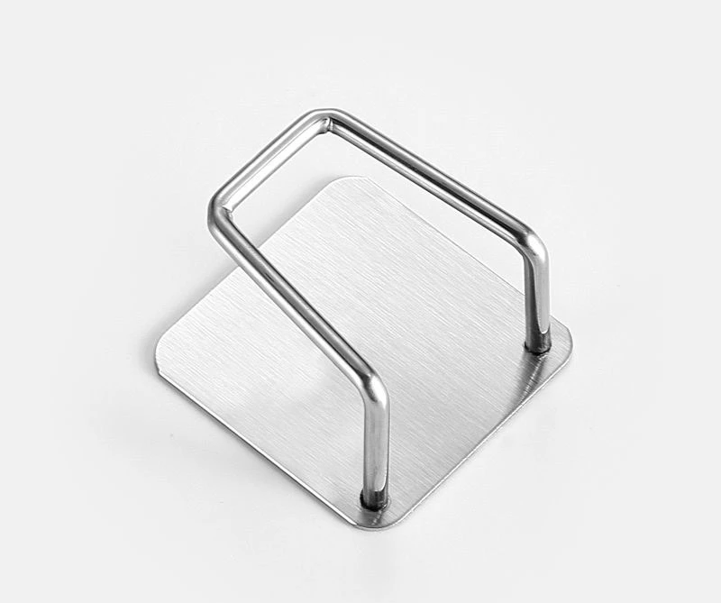 New Stainless Steel Sponge Rack Free Punch Household Kitchen Supplies Pool Steel Ball Scouring Pad Drain Rack KitchenAccessories