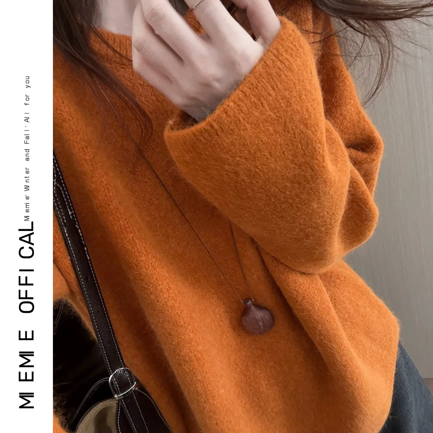 

Alasalvas Extra Large round Ne Knitted Sweater Cute Soft Camere Comfortable Fit Women's Faion Casual Summer Long Sve