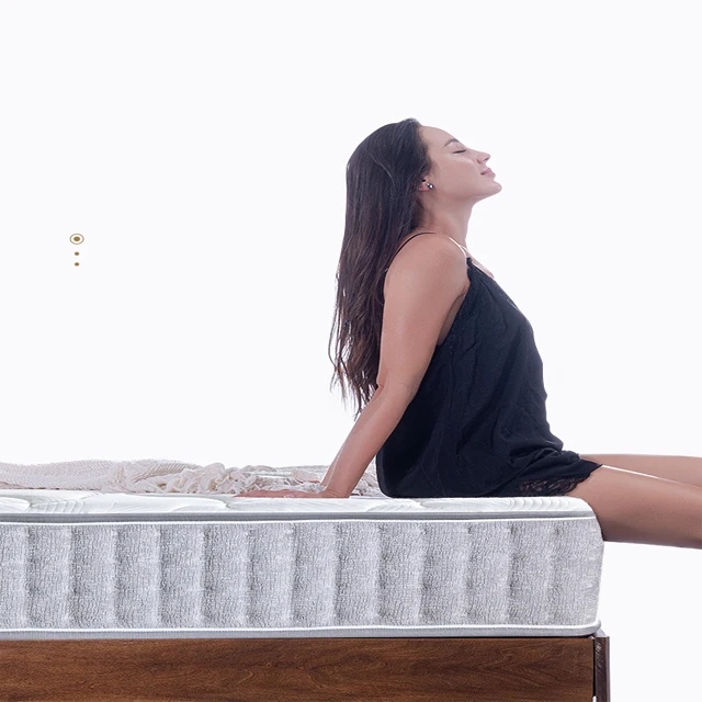 Euro king Queen Size High Quality 7-pocket Spring Gel Memory Foam Mattress Roll up Compress Vacuum Packing
