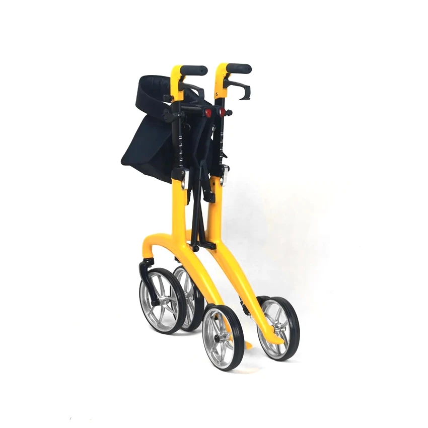 

2023 Outdoor Folding Portable Walkers Rollators With Comfortable Seat