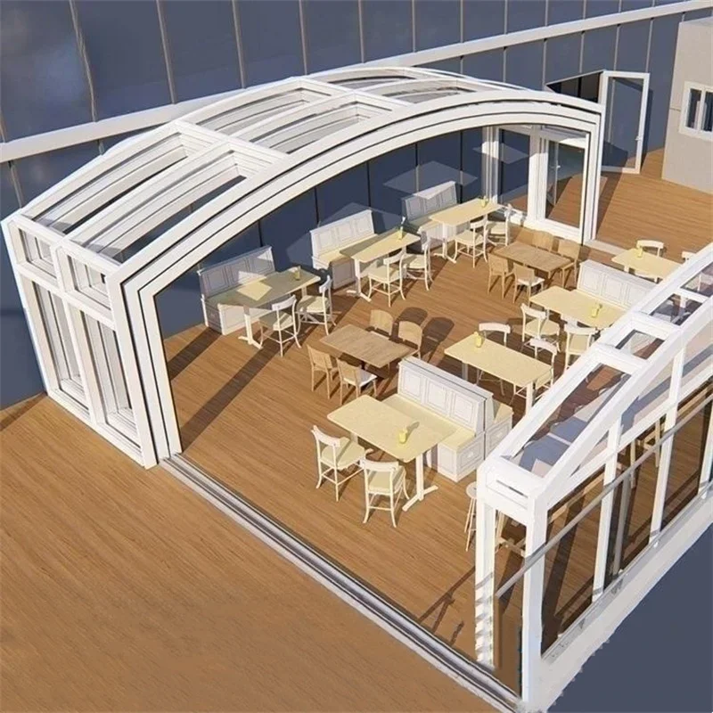 Cubierta Móvil Personalizada 2026 para Piscina, Techo Telescópico Retráctil para Piscina, Cubierta de Policarbonato para Piscina Exterior
