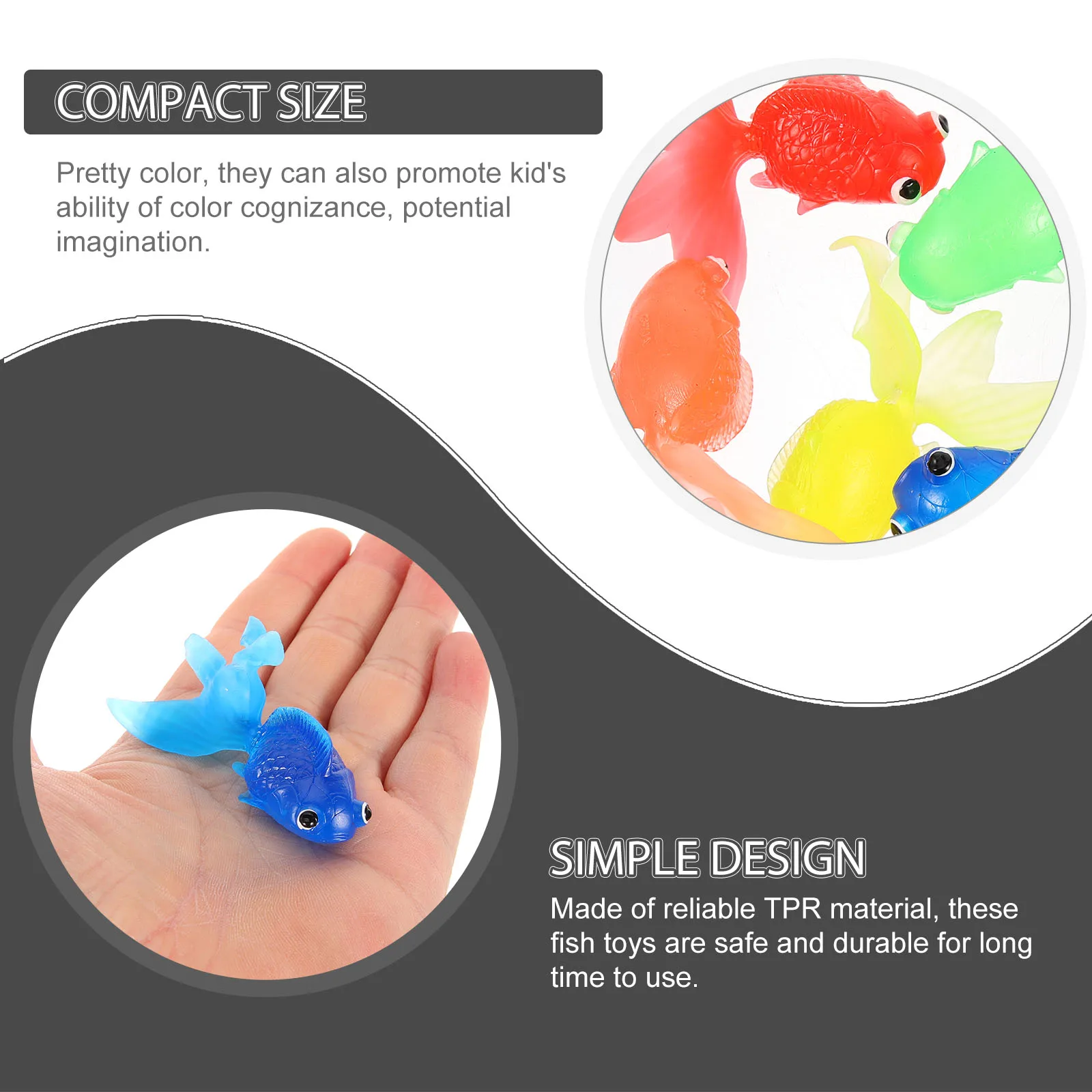 20 stücke Realistische Weiche TPR Goldfisch ornamente Simulation Goldfisch für Kinder Dekoration Aquarium Tank Heimtierbedarf Fisch Spielzeug