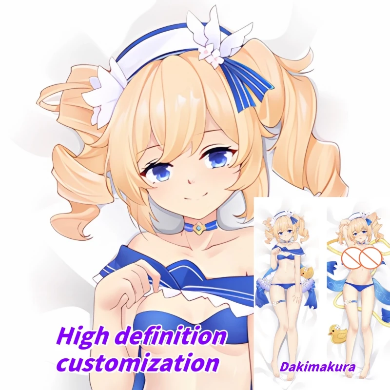 

Dakimakura Anime Genshin Impact Barbara Gunnhildr Double-sided Print Of Life-size Body Pillowcase Gifts Can be Customized