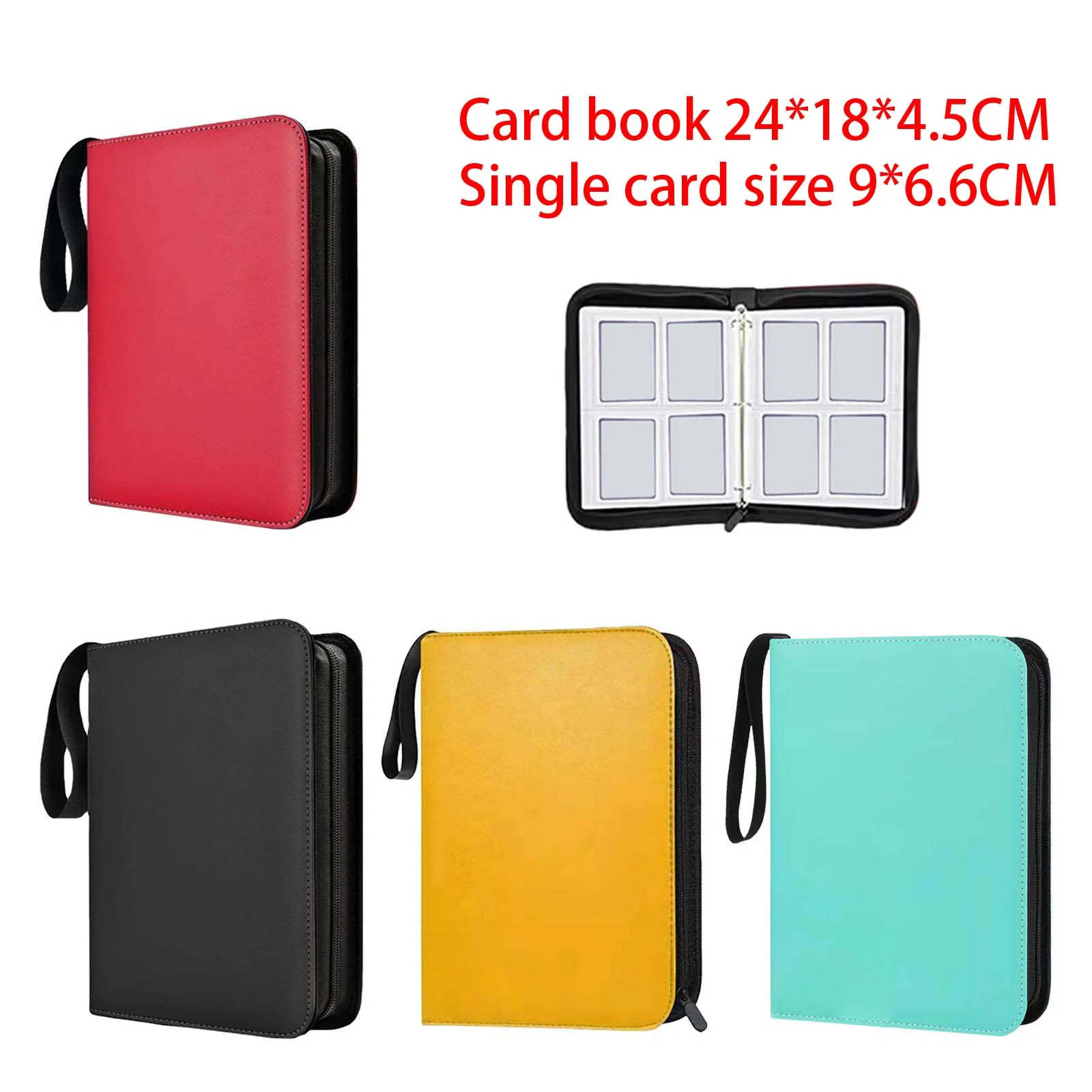 

400 Pockets Double Sided Album Holder Organizer Display Gathering Card Toy Zip 400 Cards Album Display Holder For Sports Cards