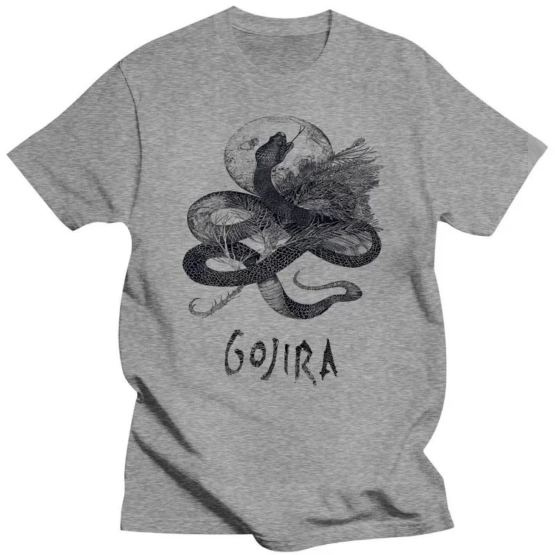 Band GOJIRA SERPENT MOON T Shirt Print Short Sleeve Fashion Casual Streetwear Men T Shirt Band GOJIRA SERPENT MOON T Shirt