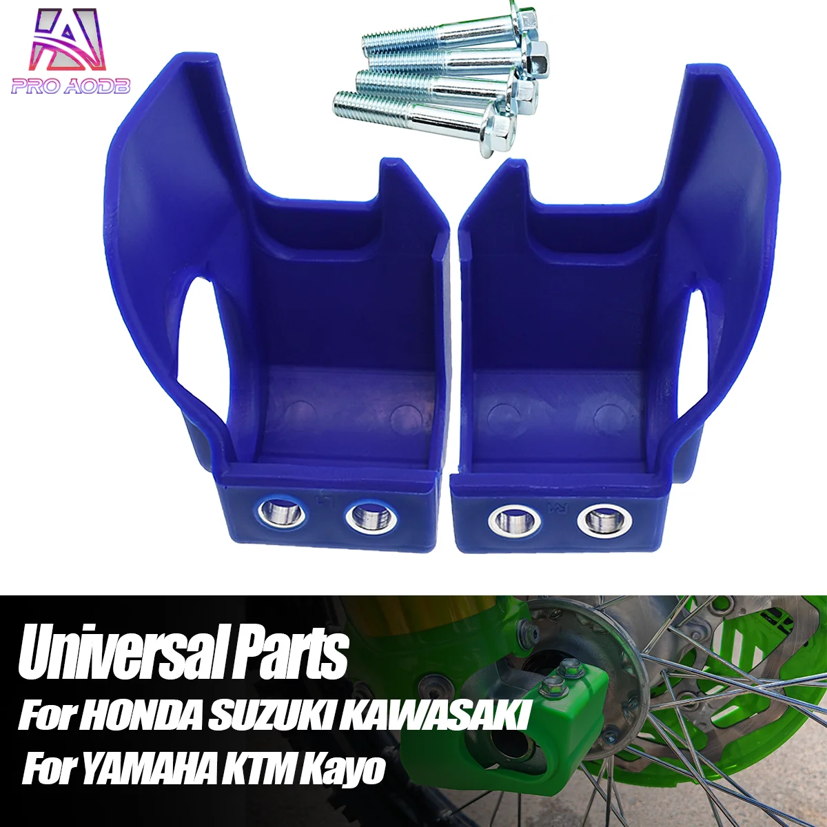 Universal 2T Motorcycle Fork Bottom Shoe Guard Protector Cover For YAMAHA KAWASAKI HONDA CRF R/X/RX BETA RR WR WRF YZ YZF KX KXF