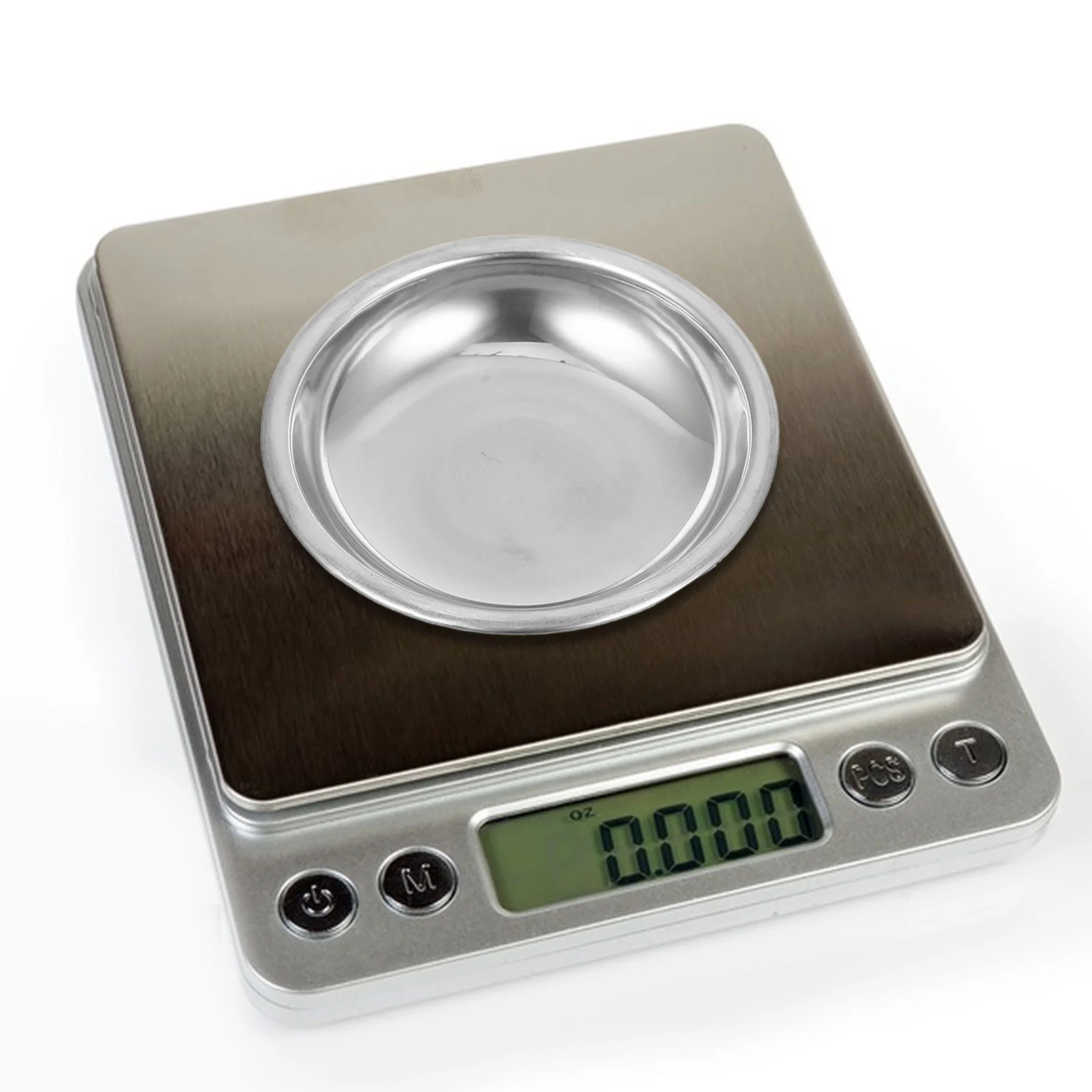 2 Pcs Stainless Steel Weighing Pan Bowl Weight Powder Metal Trays Dishes Small Jewelry Digital Scale Weighting