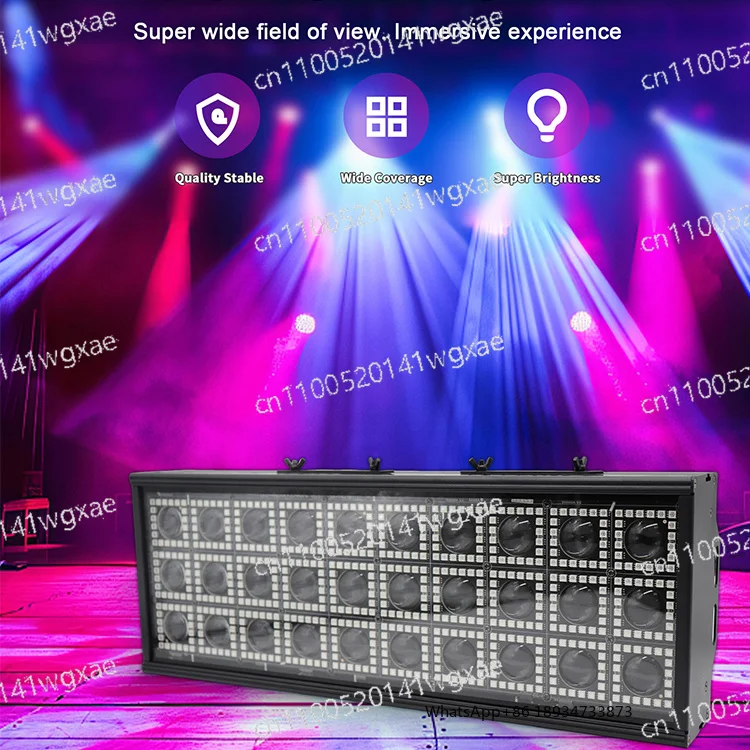 

RGBW Pixel Dot Matrix Light 30LED Strobe Projection Lamp DMX512 9CH IP20 Stage Lighting