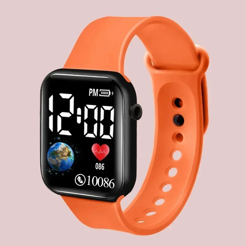 2024 LED Digital Kids Watch Fashion Electronic Watch Casual Wristwatch Boys Girls Sports Waterproof Watches Clock Reloj Hombre