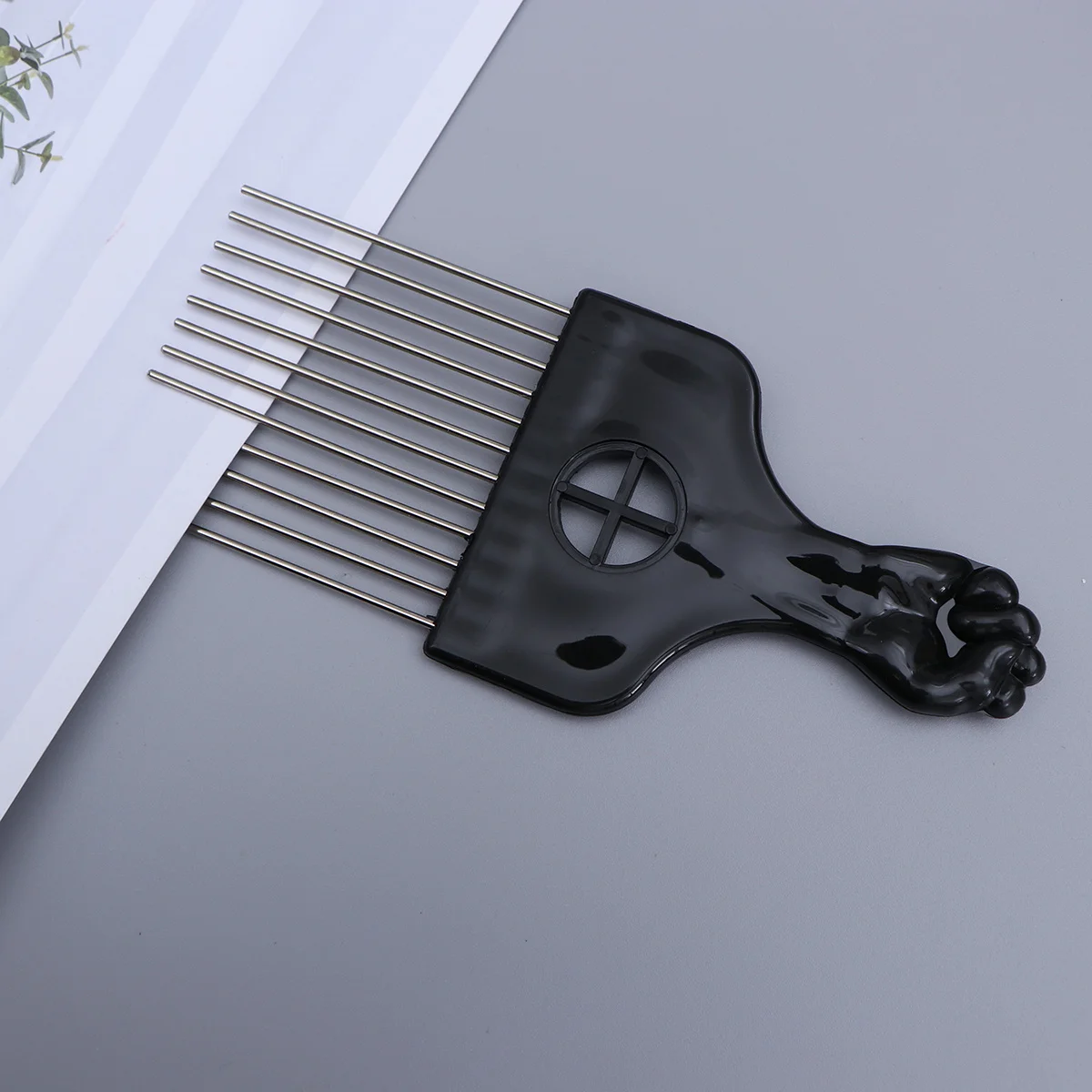 

1Pcs Steel Pin Wide Tooth Comb Smooth Polished Teeth Hair Detangling Styling Scalp Massage Hairbrush for Thick Long Hair Salon